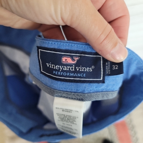 VINEYARD VINES 8 Inch Textured Performance Breaker Shorts in Mirage Blue, sz 32 - Picture 8 of 11